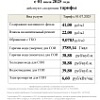 Тарифы с 01 июля 2025 г.